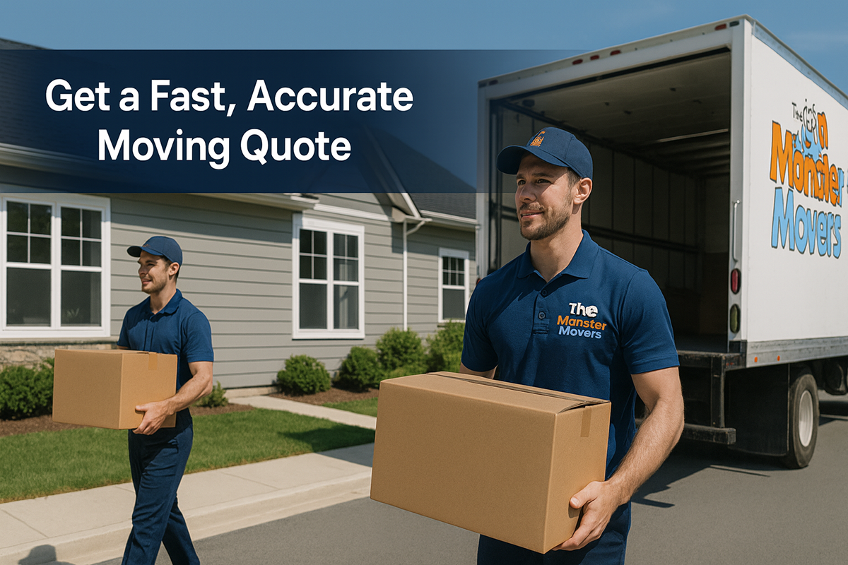 Get a moving quote from the monster movers.